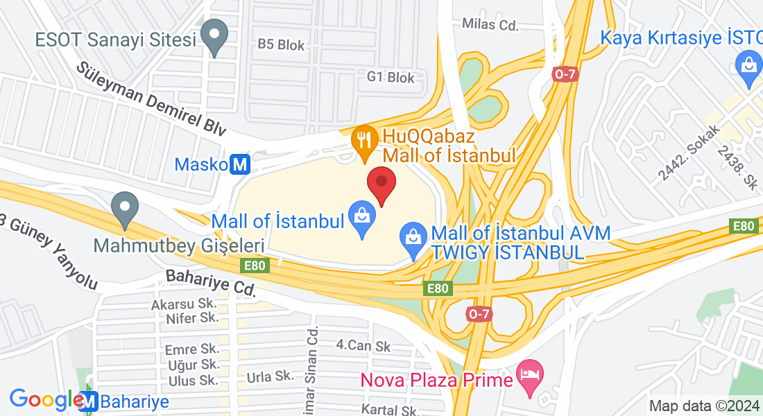 Ziya Gökalp Mahallesi, Süleyman Demirel Blv No:7/108 Başakşehir Mall of, 34490 İkitelli Osb/Başakşehir/İstanbul, Türkiye