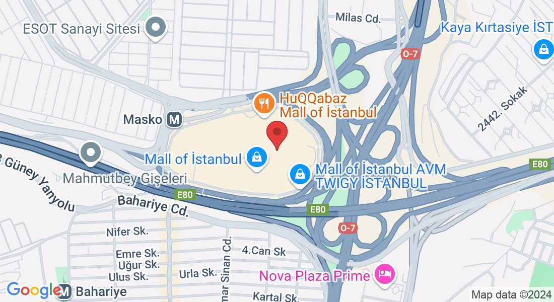 Ziya Gökalp Mahallesi, Süleyman Demirel Blv No:7/108 Başakşehir Mall of, 34490 İkitelli Osb/Başakşehir/İstanbul, Türkiye