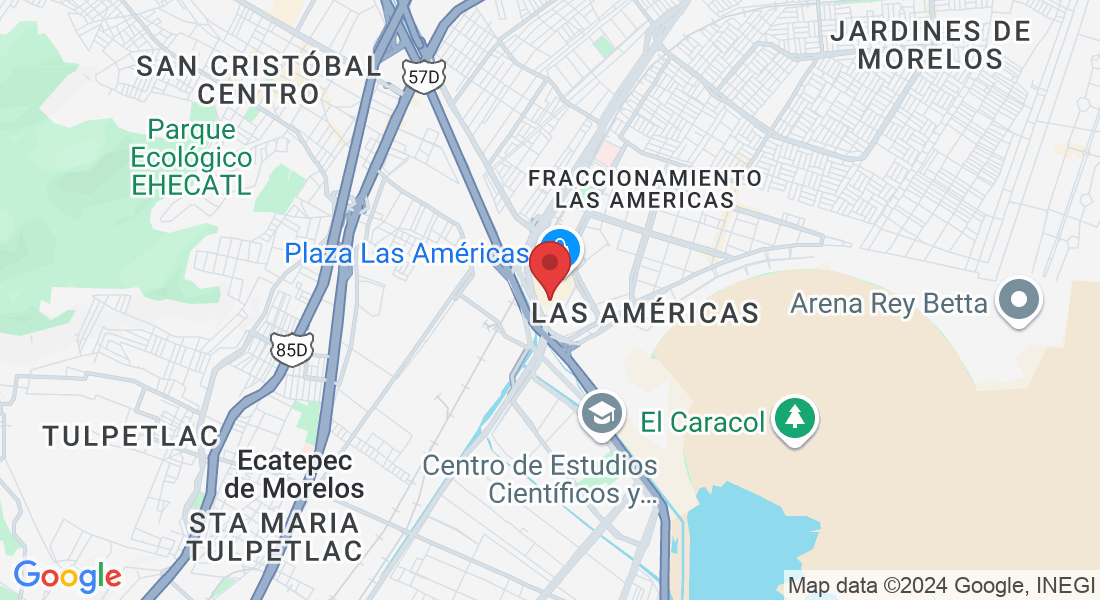 Centro Las Américas, Local PA-59, Av. Central S/N, Fraccionamiento Las Americas, Las Américas, 55076 Ecatepec de Morelos, Méx., México
