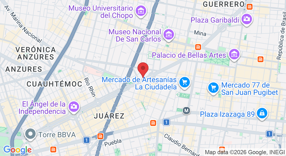 Av. P.º de la Reforma 105, Tabacalera, Cuauhtémoc, 06030 Ciudad de México, CDMX, México