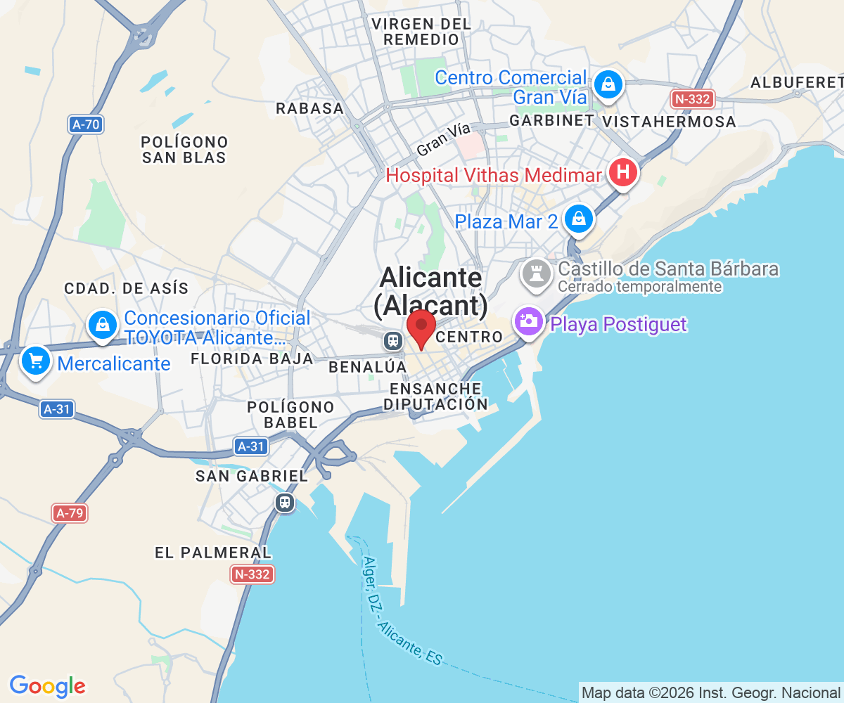Av. Maisonnave, 28 Bis, 03003 Alicante (Alacant), Alicante, España