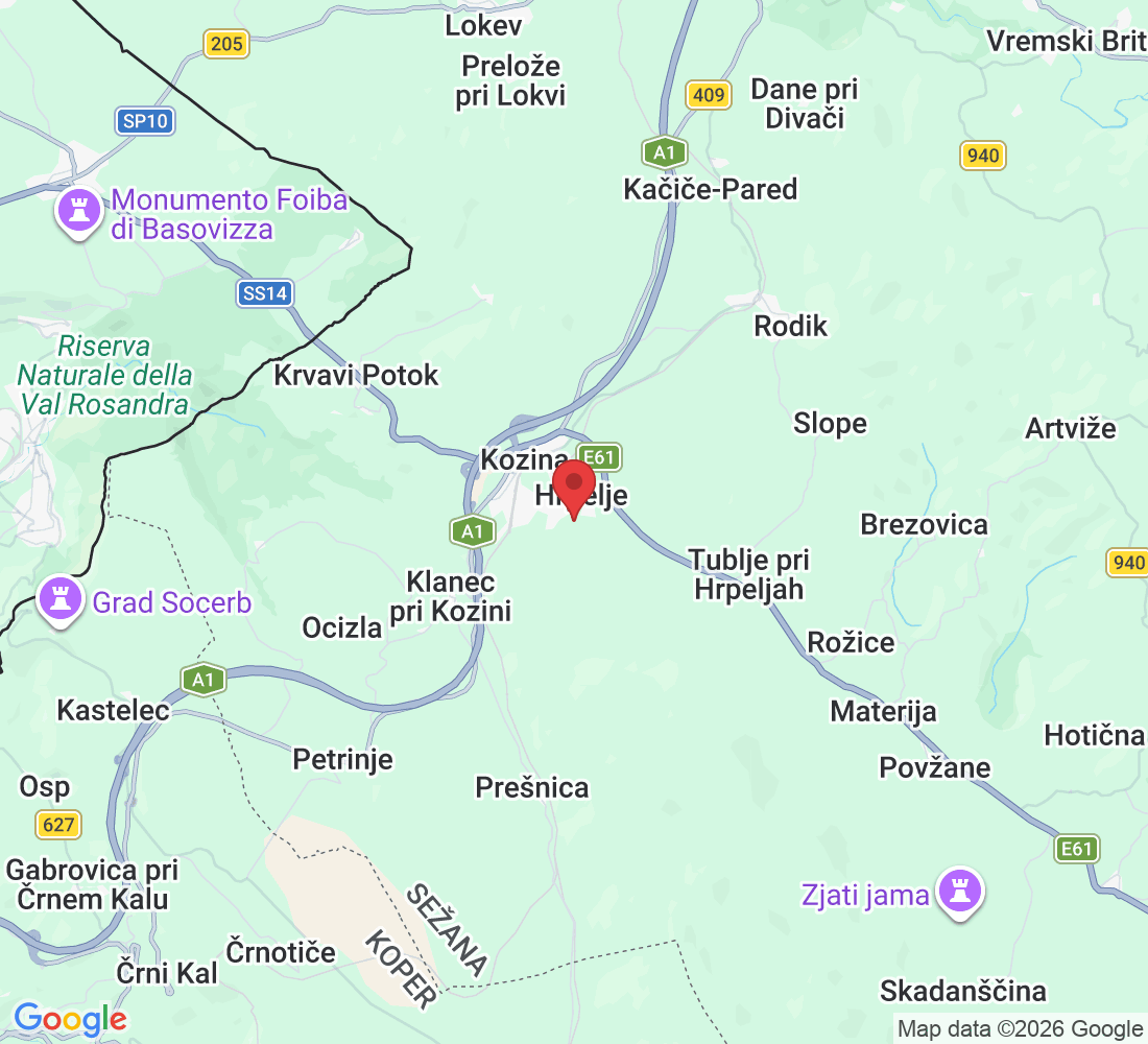 Ul. Dragomirja Benčiča - Brkina 9, 6240 Kozina, Slovenia