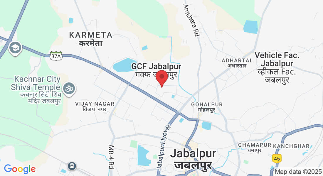 Plot no. 1 Jagrani house,Transport Nagar Damoh road, Aghori Baba Mandir Rd, Transport Nagar, Jabalpur, Madhya Pradesh 482002, India