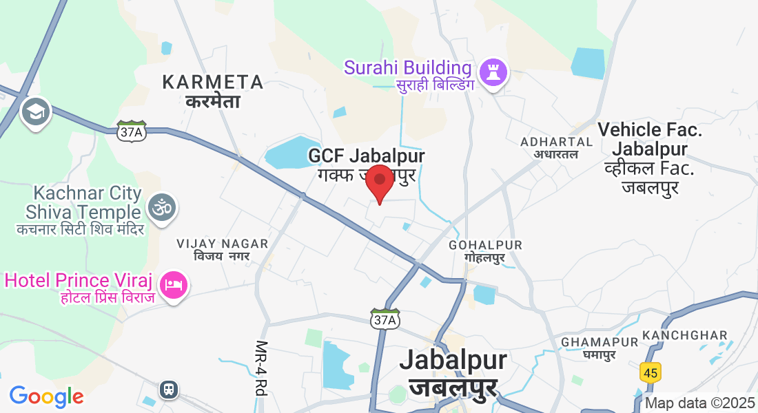 Plot no. 1 Jagrani house,Transport Nagar Damoh road, Aghori Baba Mandir Rd, Transport Nagar, Jabalpur, Madhya Pradesh 482002, India