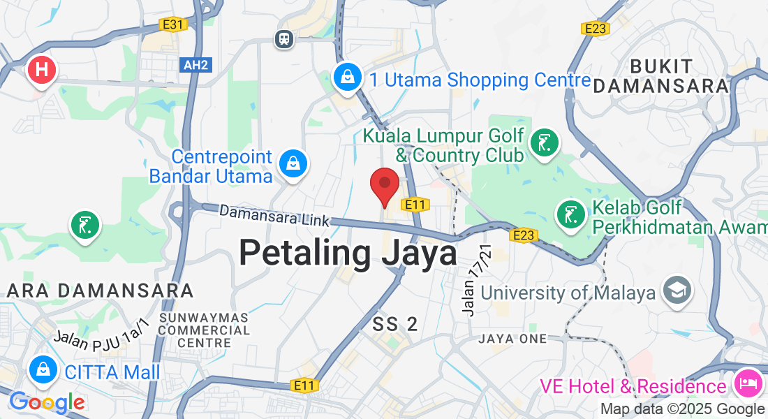 81G, Jalan SS 21/1a, Damansara Utama, 47400 Petaling Jaya, Selangor, Malaysia