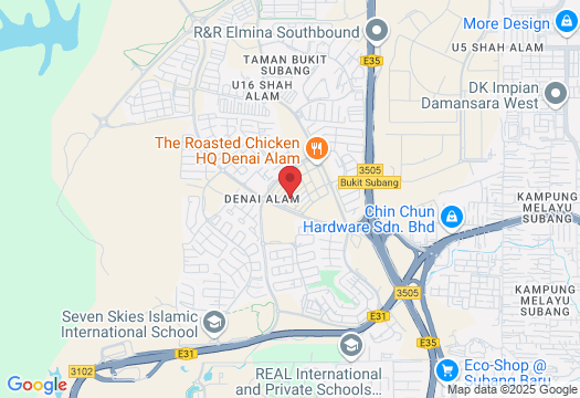 Jalan Elektron F U16/F, Denai Alam, 43256 Shah Alam, Selangor, Malaysia