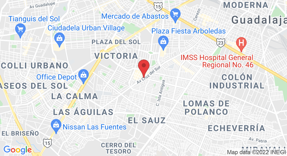 Av Cruz del Sur 3150, Sta. Eduwiges, 44580 Guadalajara, Jal., Mexico