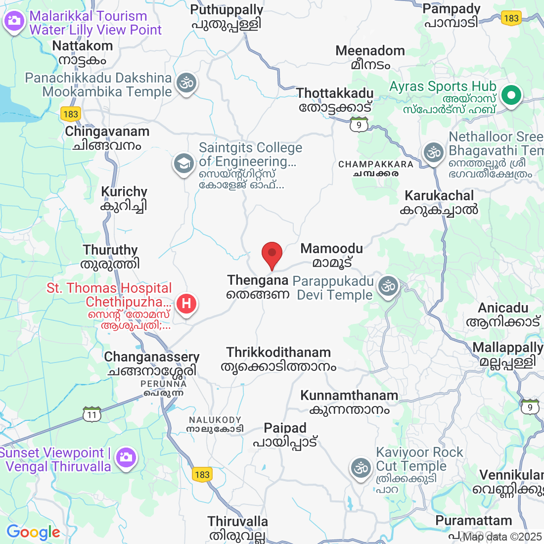 FHHJ+5QV, Perumpanachy, Changanacherry, Kerala 686536, India