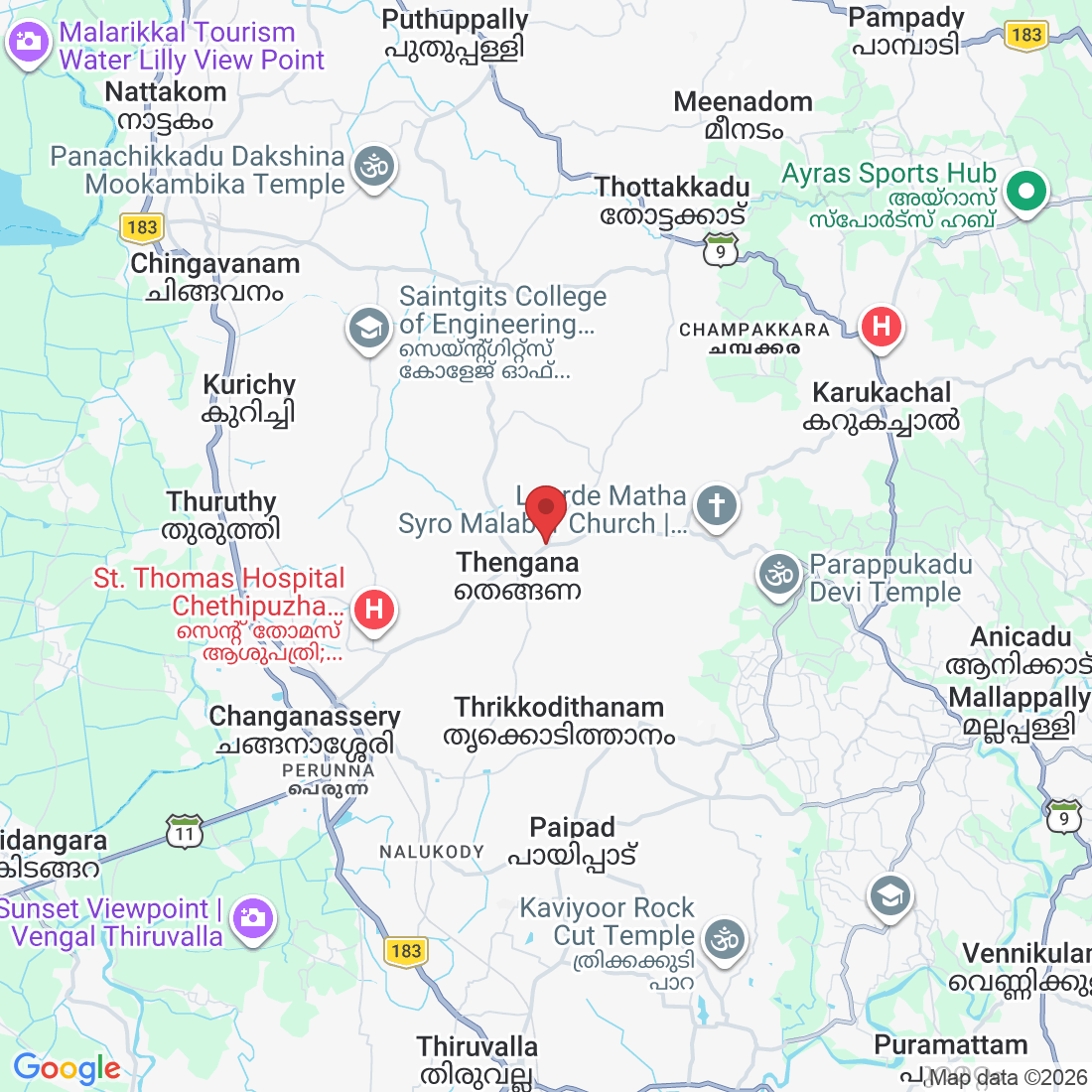 FHHJ+5QV, Perumpanachy, Changanacherry, Kerala 686536, India