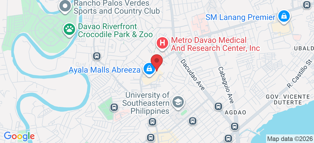 Level 3, Abreeza Mall, J.P. Laurel Ave, Poblacion District, Davao City, 8000 Davao del Sur, Philippines
