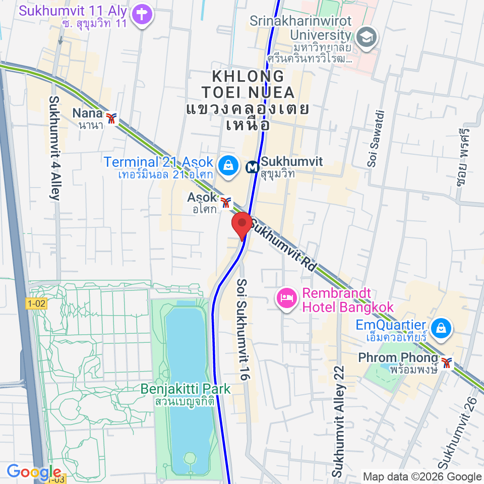 2 Thanon Ratchadaphisek, Khwaeng Khlong Toei, Khet Khlong Toei, Krung Thep Maha Nakhon 10110, Thailand