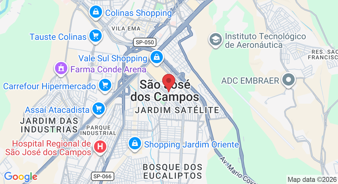 Av. Andrômeda, 693 - sala 507 - Satelite, São José dos Campos - SP, 12230-000, Brasil
