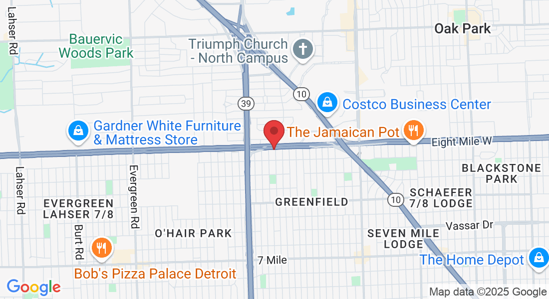 17301 Eight Mile W, Detroit, MI 48235, USA