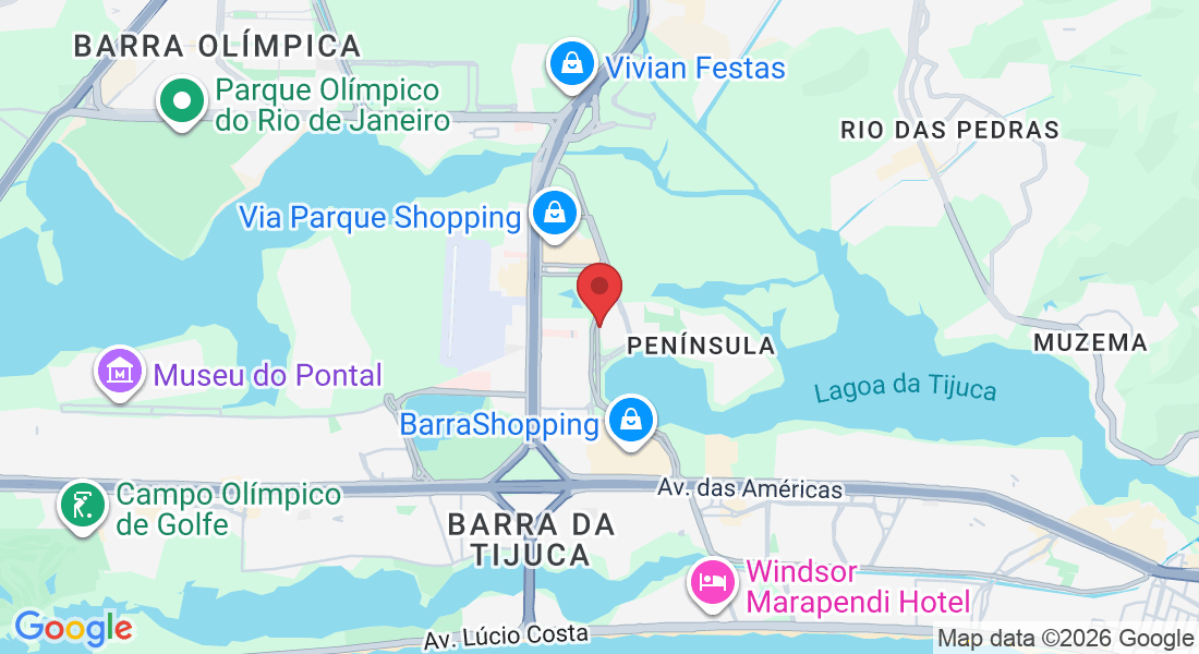 AVN - Av. José Silva de Azevedo Neto, 200 - BL 05 SALA 218 - BARRA, Rio de Janeiro - RJ, 22775-056, Brasil