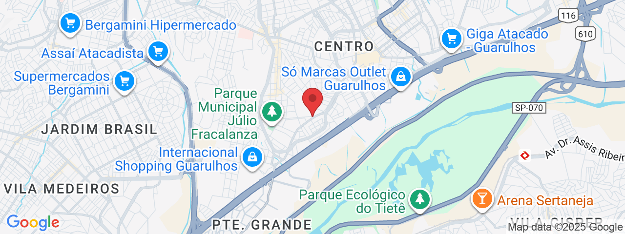Av. Guarulhos, 1170 - Vila Augusta, Guarulhos - SP, 07025-000, Brasil