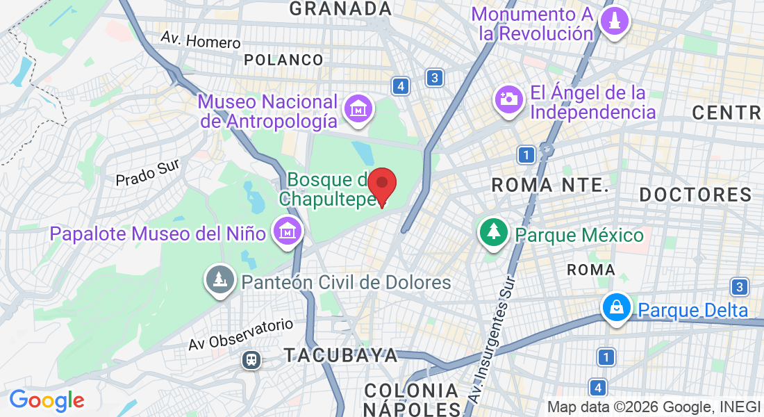 Bosque de Chapultepec, Bosque de Chapultepec I Secc, 11580 Mexico City, CDMX, Mexico