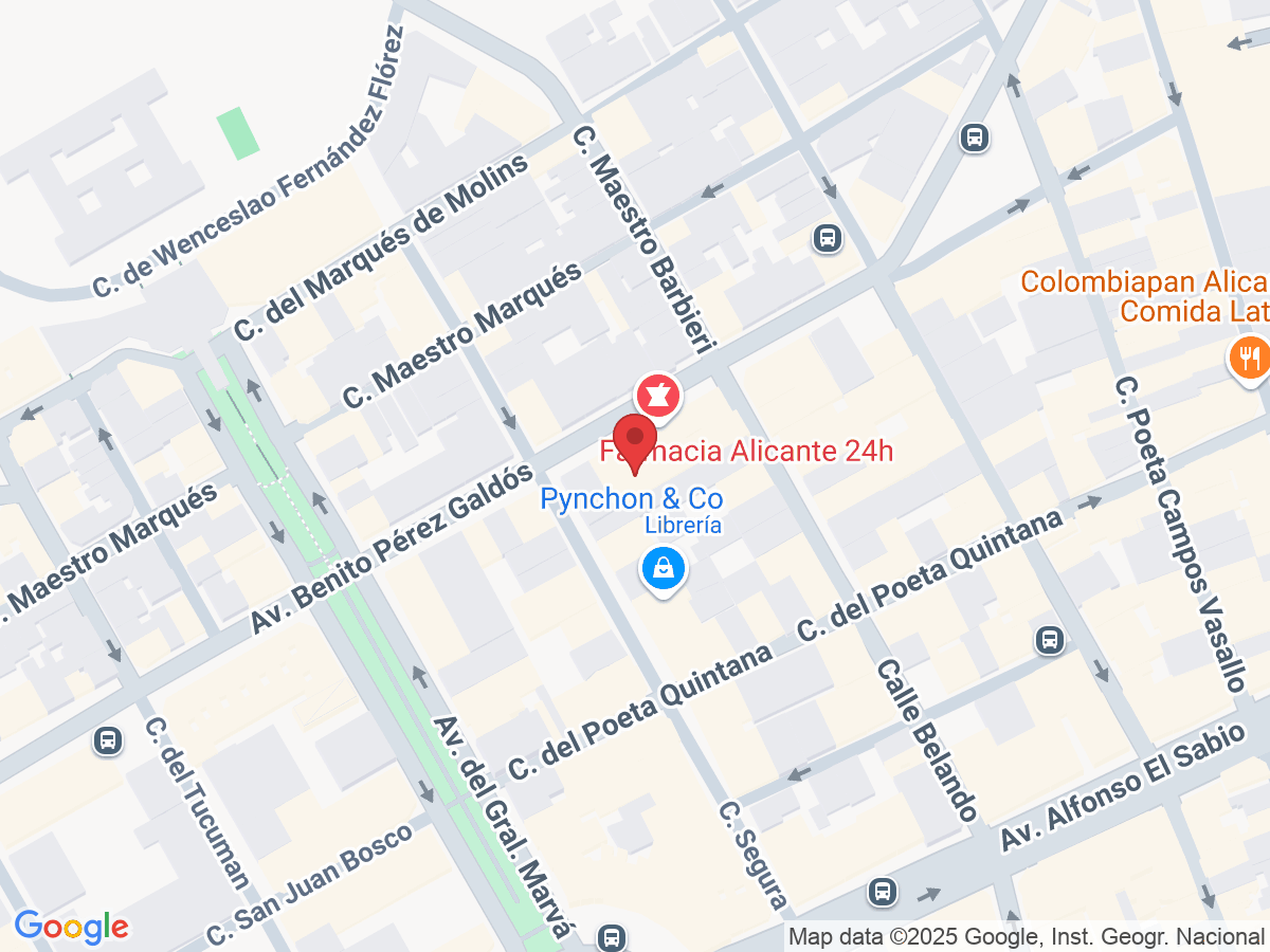 Avinguda Benito Perez Galdos, 21, 03004 Alacant, Alicante, España