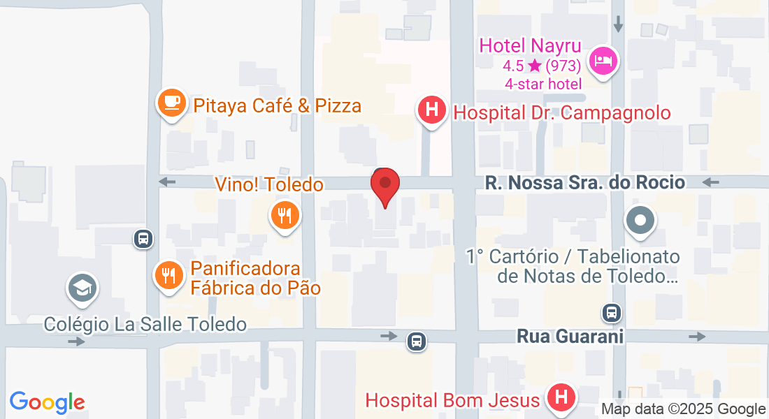 R. Nossa Sra. do Rocio, 1817 - Centro, Toledo - PR, 85900-180, Brazil