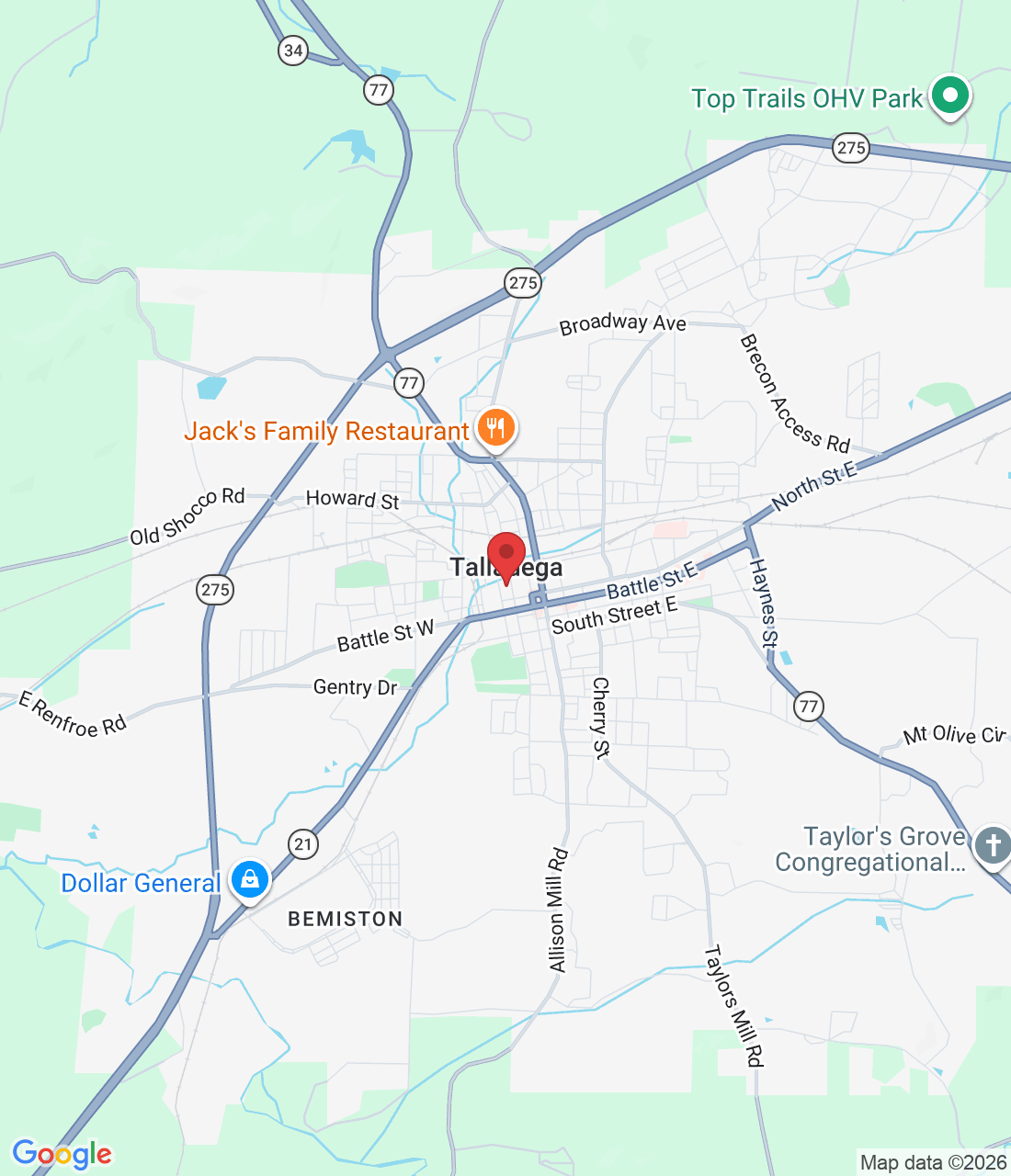 Talladega, AL 35160, USA