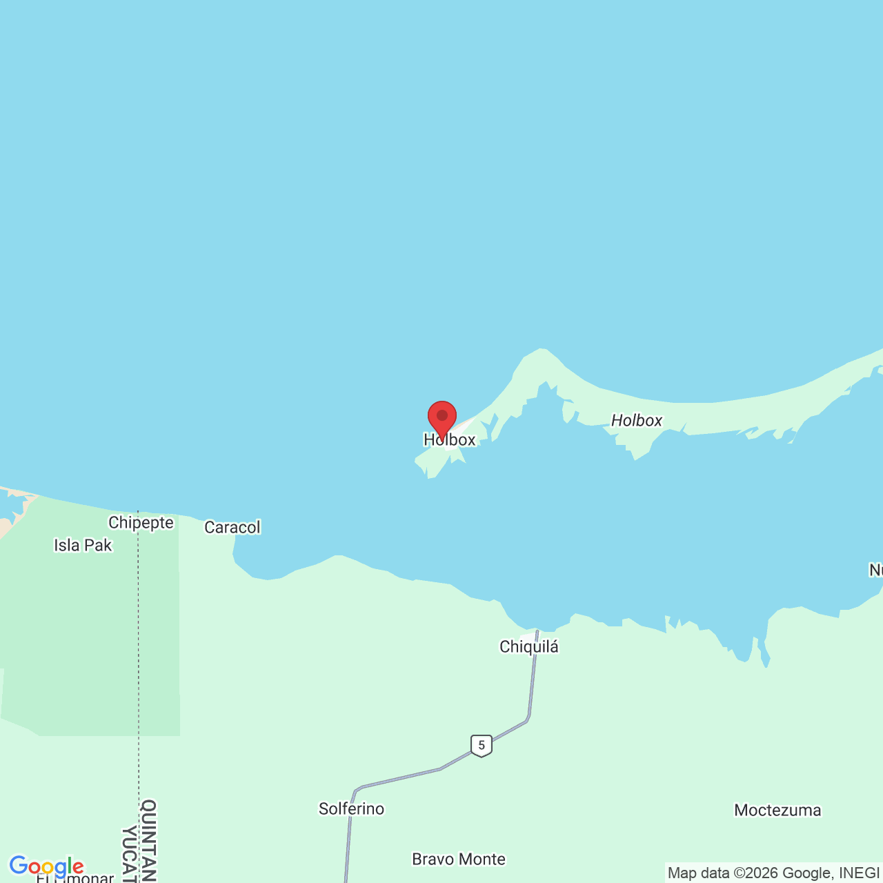 Av. Pedro Joaquin Coldwell, Entre calle Chabelita, Quintana Roo, P.º Carey y, 77310 Holbox, Q.R., Mexico