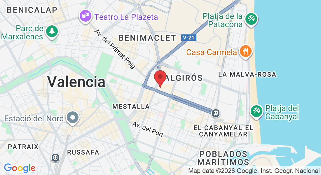 Pça. del Xúquer, 4, Algirós, 46021 València, Valencia, Spain