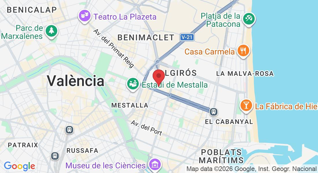 Pça. del Xúquer, 4, Algirós, 46021 València, Valencia, Spain