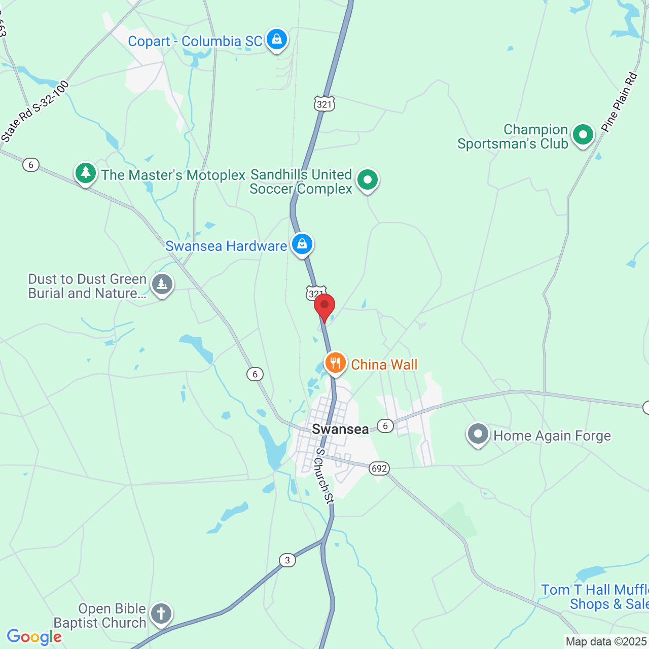 1741 Southbound Rd, Swansea, SC 29160, USA