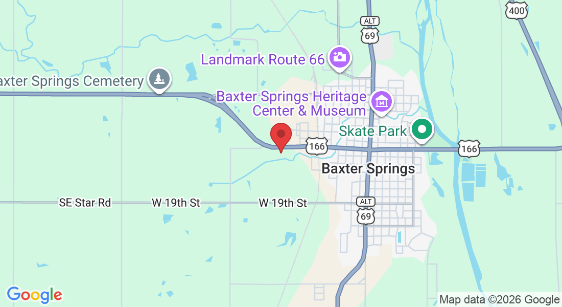 1101 W 12th St, Baxter Springs, KS 66713, USA