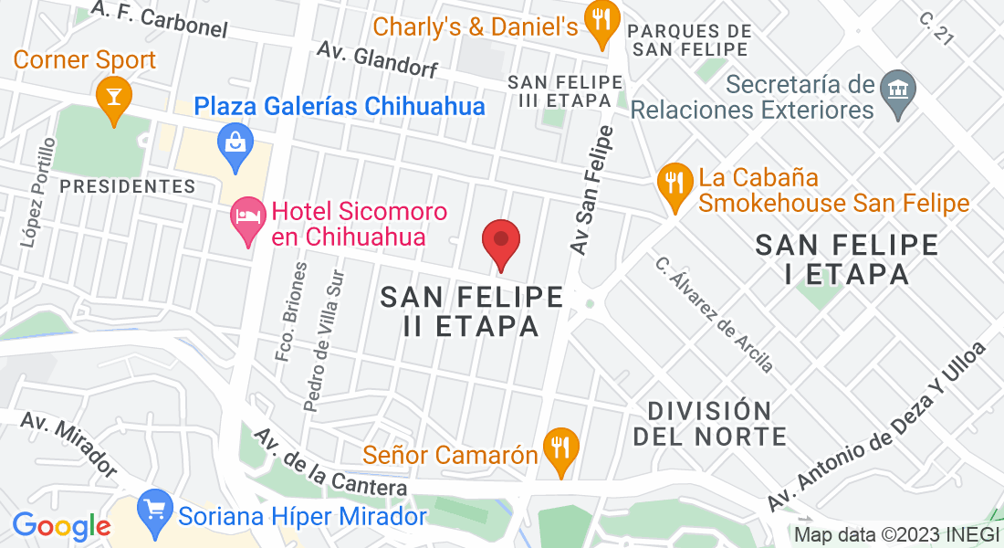 Trasviña y Retes 3106-I, San Felipe II Etapa, 31203 Chihuahua, Chih., México