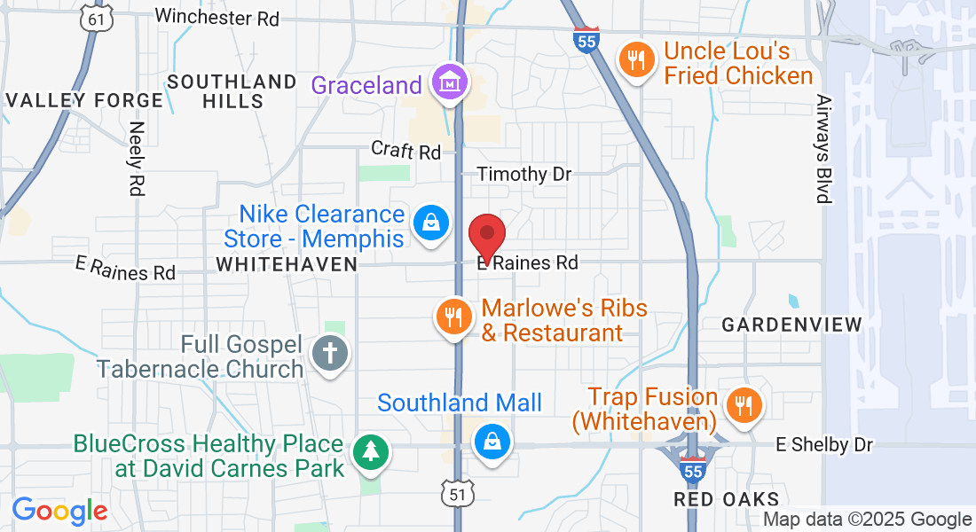 1243 E Raines Rd, Memphis, TN 38116, USA