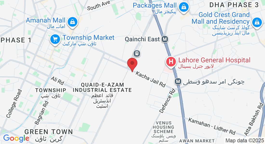 Plot # 7-8 Asghar Industrial Estate, Kacha Jail Rd, Quaid e Millat Colony, Lahore, 54000, Pakistan
