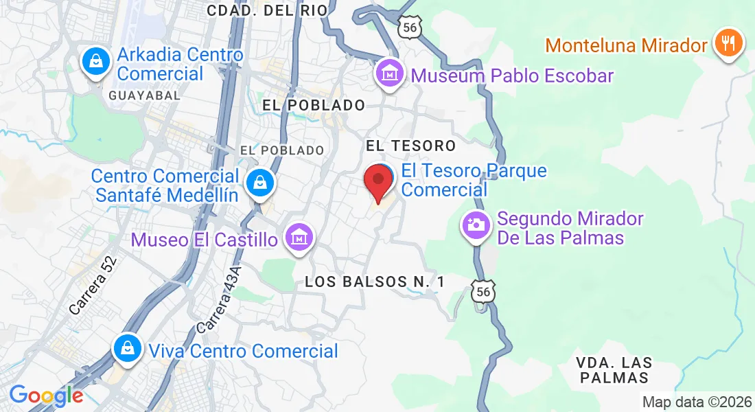 Carrera 25A N 1A sur 45 consultorio 1137 Torre Médica, El Tesoro, El Poblado, Medellín, Antioquia, Colombia