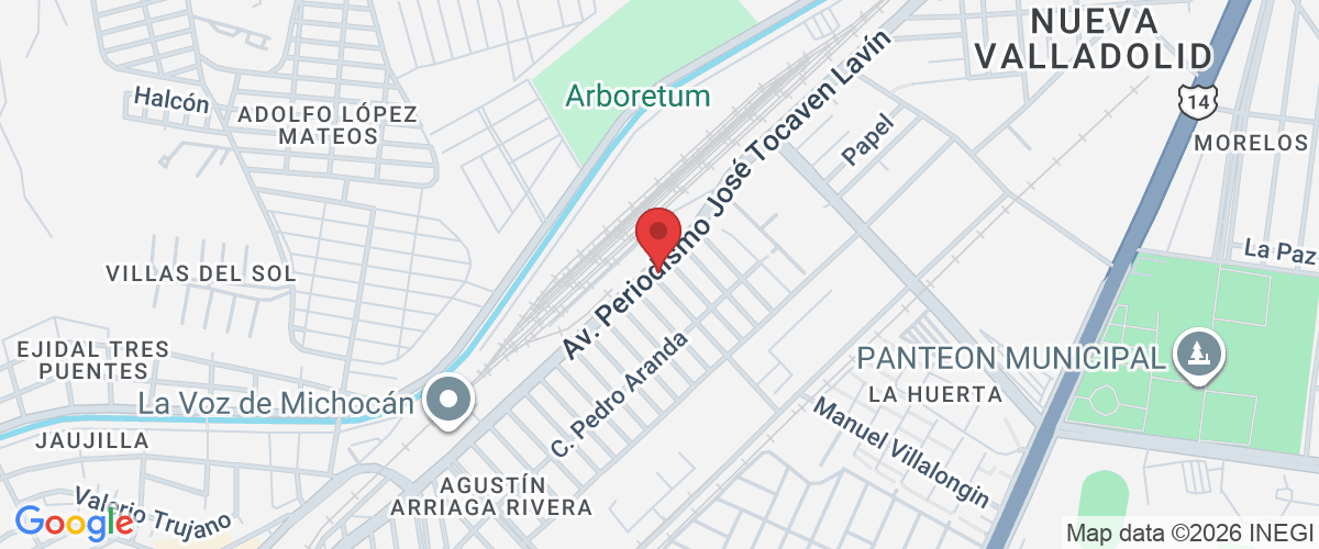 C. Carlos María de Bustamante 13, Agustín Arriaga Rivera, 58190 Morelia, Mich., México