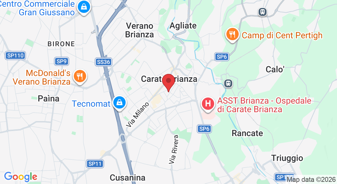 Via Don Costante Mattavelli, 6, 20048 Carate Brianza MB, Italia