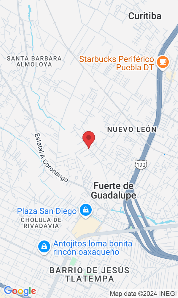 Cl. Cañada 231, Nuevo León, Fraccionamiento El Lucero II, 72706 Puebla, Pue., Mexico