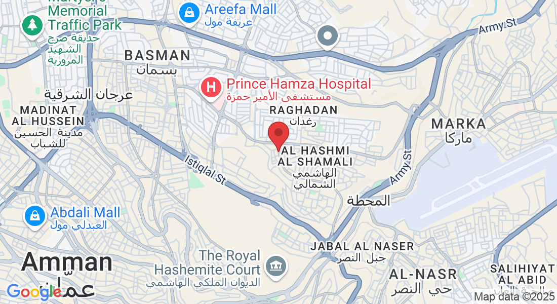 مقابل شاورما الريف, Pr. Rashed St., Amman, Jordan