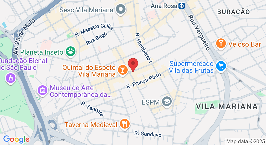 R. Joaquim Távora, 1103 - Vila Mariana, São Paulo - SP, 04015-002, Brasil