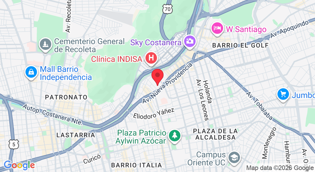 Padre Mariano 82, 7500026 Providencia, Región Metropolitana, Chile