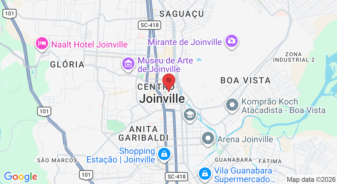 R. Jerônimo Coelho, 98 - Centro, Joinville - SC, 89201-050, Brasil
