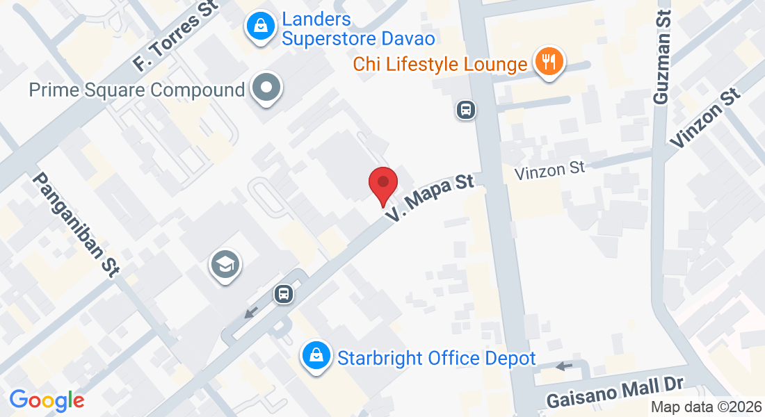 3JJ6+2Q9, V. Mapa St, Poblacion District, Davao City, Davao del Sur, Philippines