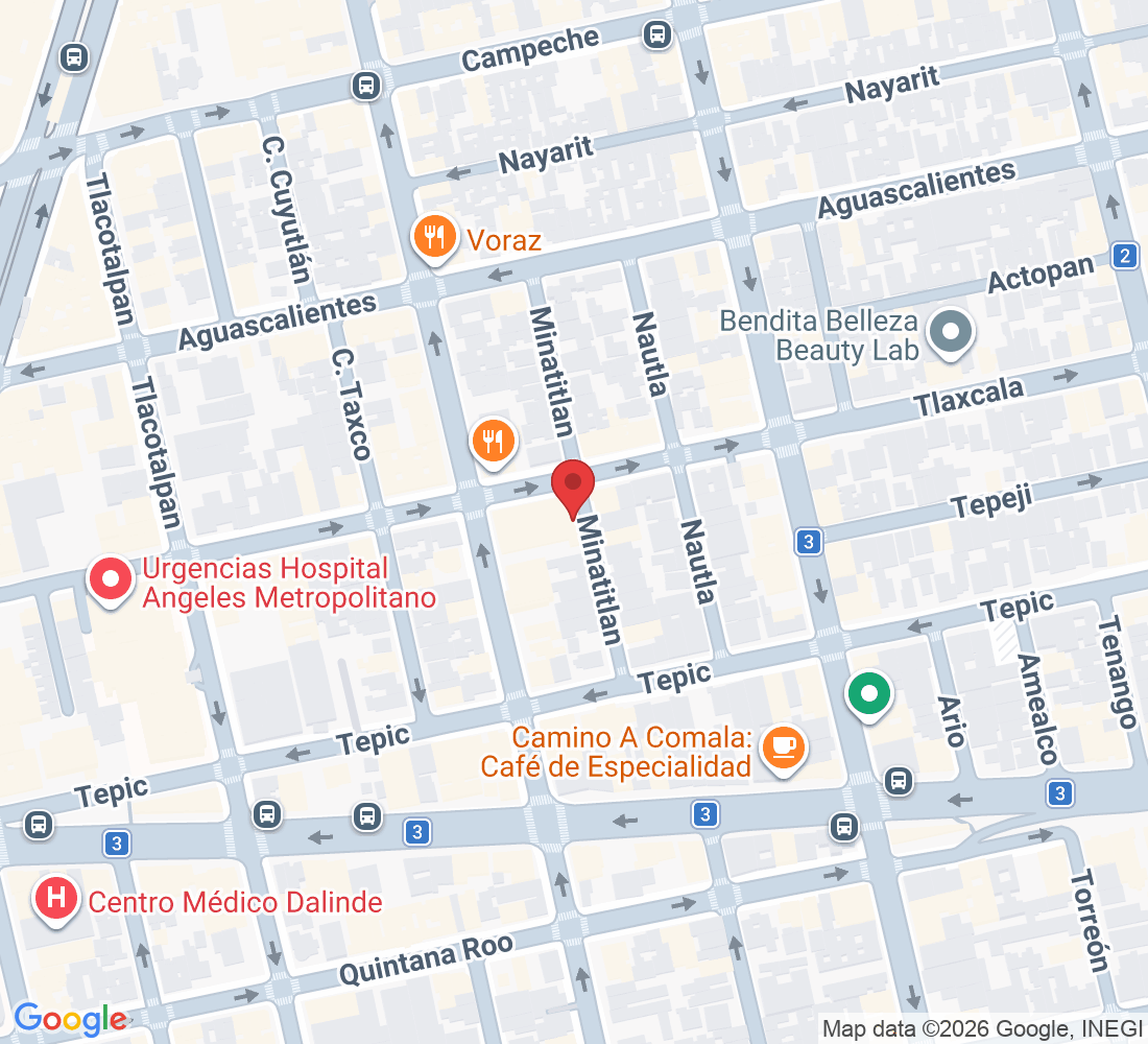 Tlaxcala &, C. Manzanillo 94, Roma Sur, Cuauhtémoc, 06760 Ciudad de México, CDMX, México