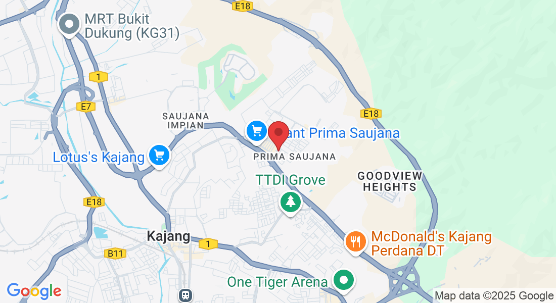 No 9 (Ground Floor, Jalan Prima Saujana 1/1A, Prima Saujana, 43000 Kajang, Selangor, Malaysia
