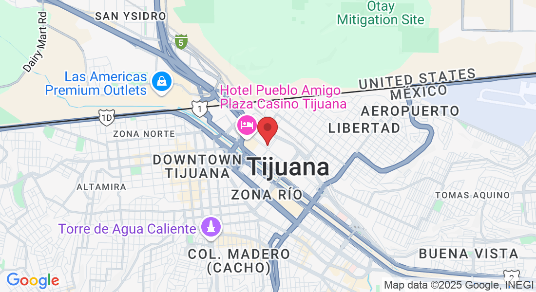 P.º del Centenario 9580-801, Zona Urbana Rio Tijuana, Lote Tiju, Zona Urbana Rio, 22010 Tijuana, B.C., Mexico