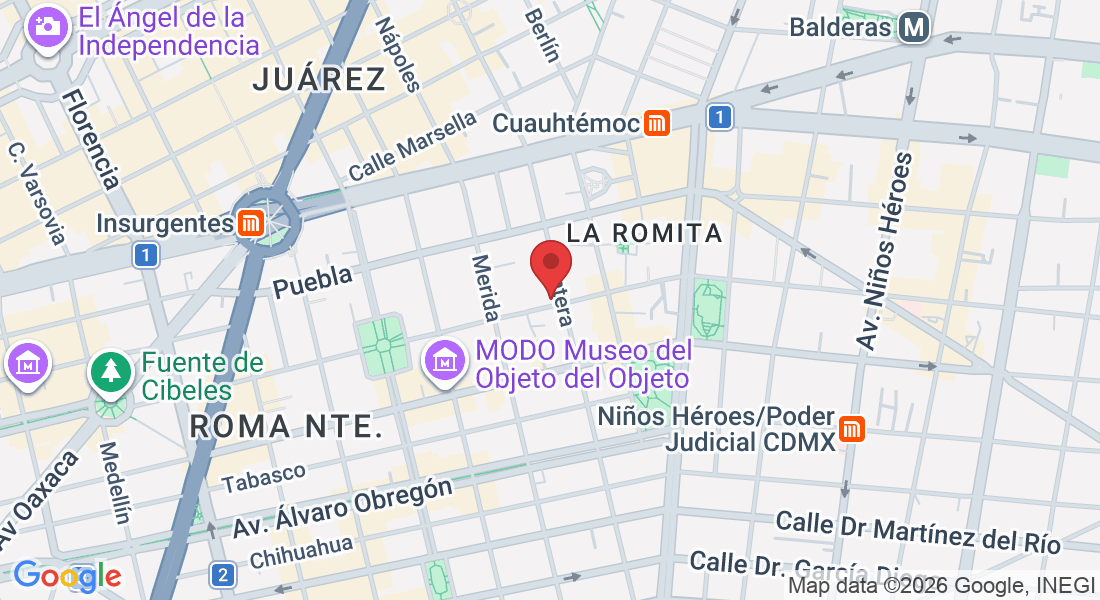DURANGO 33 esquina con frontera Cuarto piso consultorio 40A, Roma Nte., Cuauhtémoc, 06700 Ciudad de México, CDMX, México