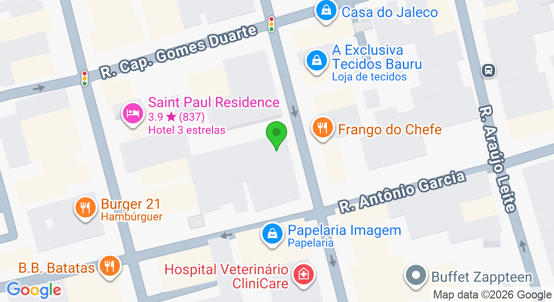 R. Antônio Alves, 23-72 - Vila Santa Teresa, Bauru - SP, 17012-060, Brasil