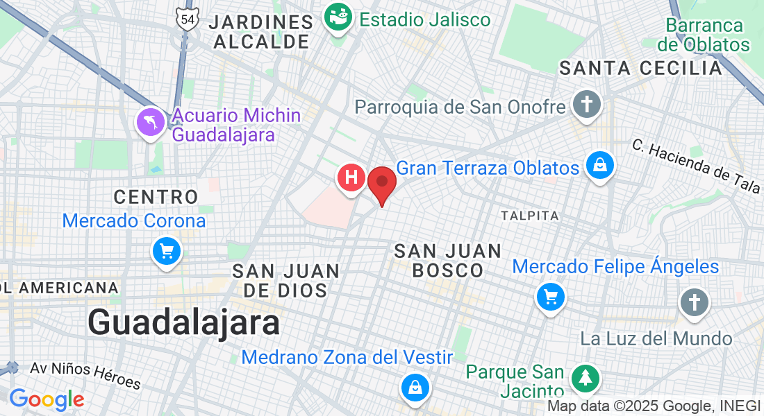 José Luis Mora 1167, Belisario Domínguez, 44329 Guadalajara, Jal., Mexico