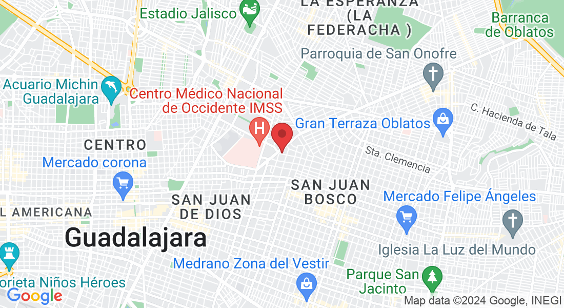 José Luis Mora 1167, Belisario Domínguez, 44320 Guadalajara, Jal., Mexico