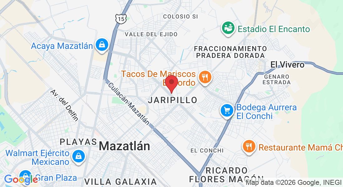 Av. Lib. Núm. 2 Pte. 2124, Jaripillo, 82136 Mazatlán, Sin., México