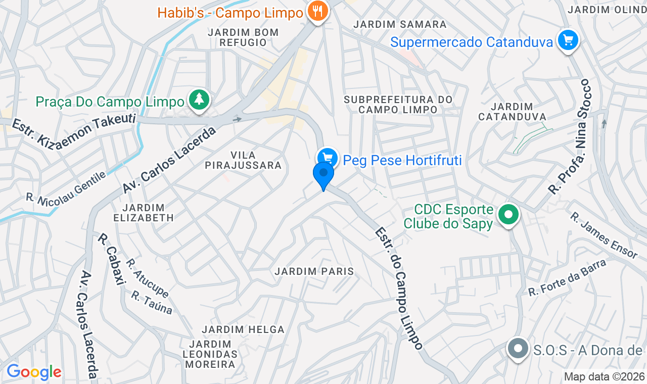 Estr. do Campo Limpo, 2467 - Vila Prel, São Paulo - SP, 05777-000, Brasil