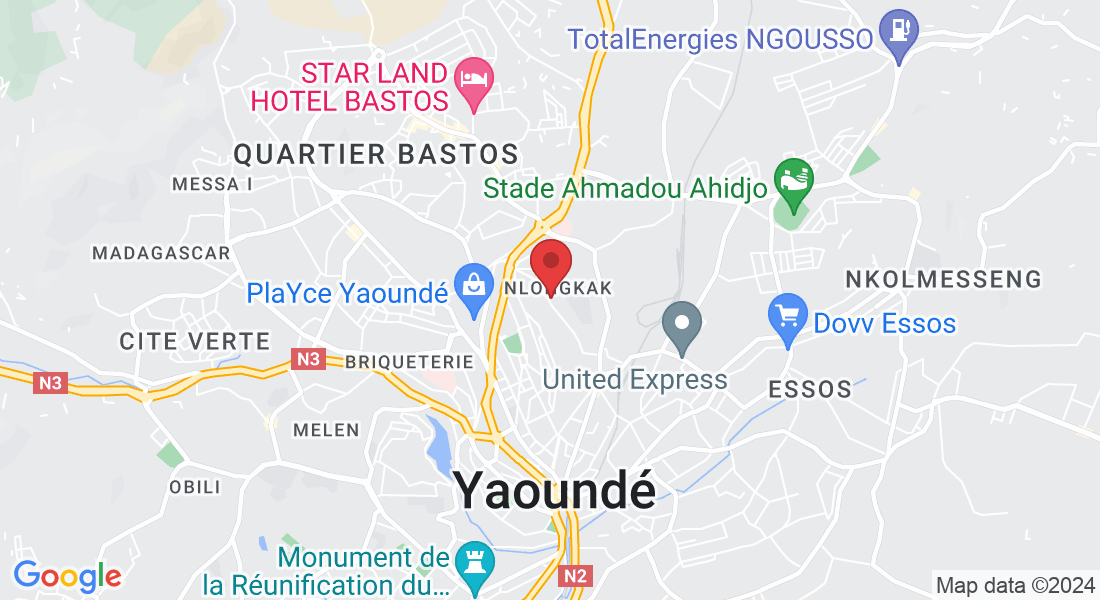 Rue CEPER, VGH9+6X6, Yaoundé, Cameroun